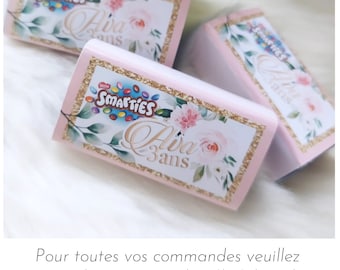 Mini boîte smarties personnalisée