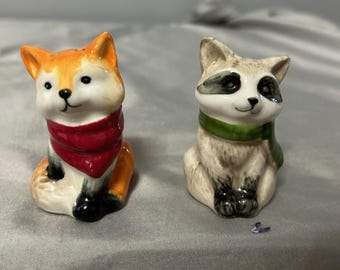 vintage】酔っぱらいのソルト＆ペッパーセット 置物 Drunk Man & Woman