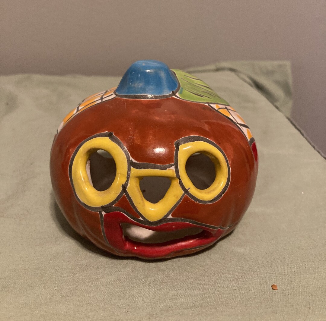 Made in Mexico Ceramic Clay Jack O Lantern Etsy