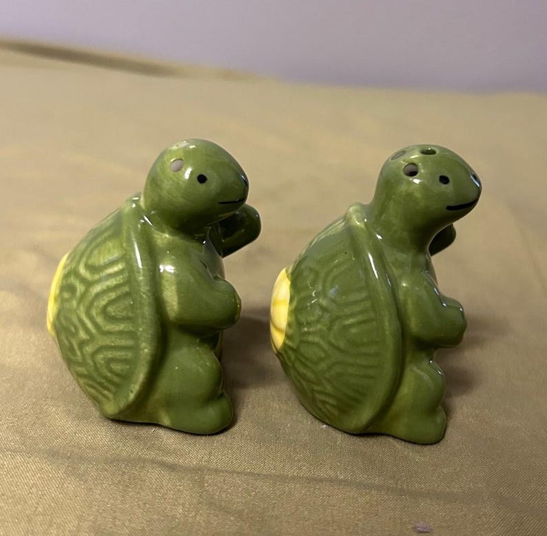 Mini Turtles Salt and Pepper Shakers - Etsy