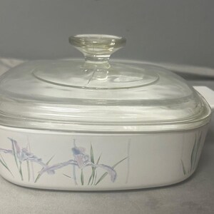 コーニングウェア「シャドウアイリス」キャセロール皿 A-2-B 2リットル