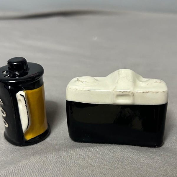 Mini Camera and Film Salt and Pepper Shaker