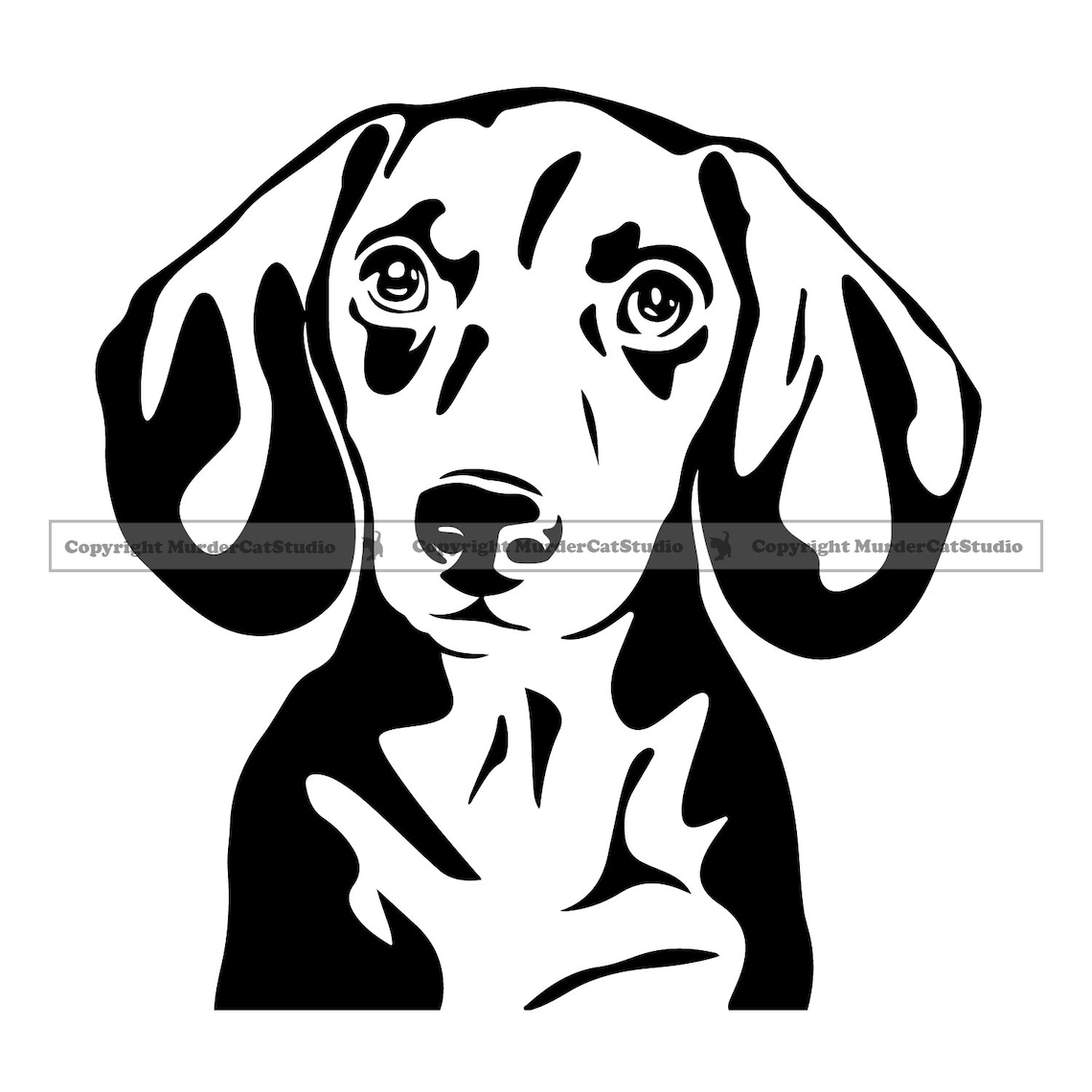 Dachshund 6 Face Head Sausage Dog K9 Canine Pup Puppy Etsy