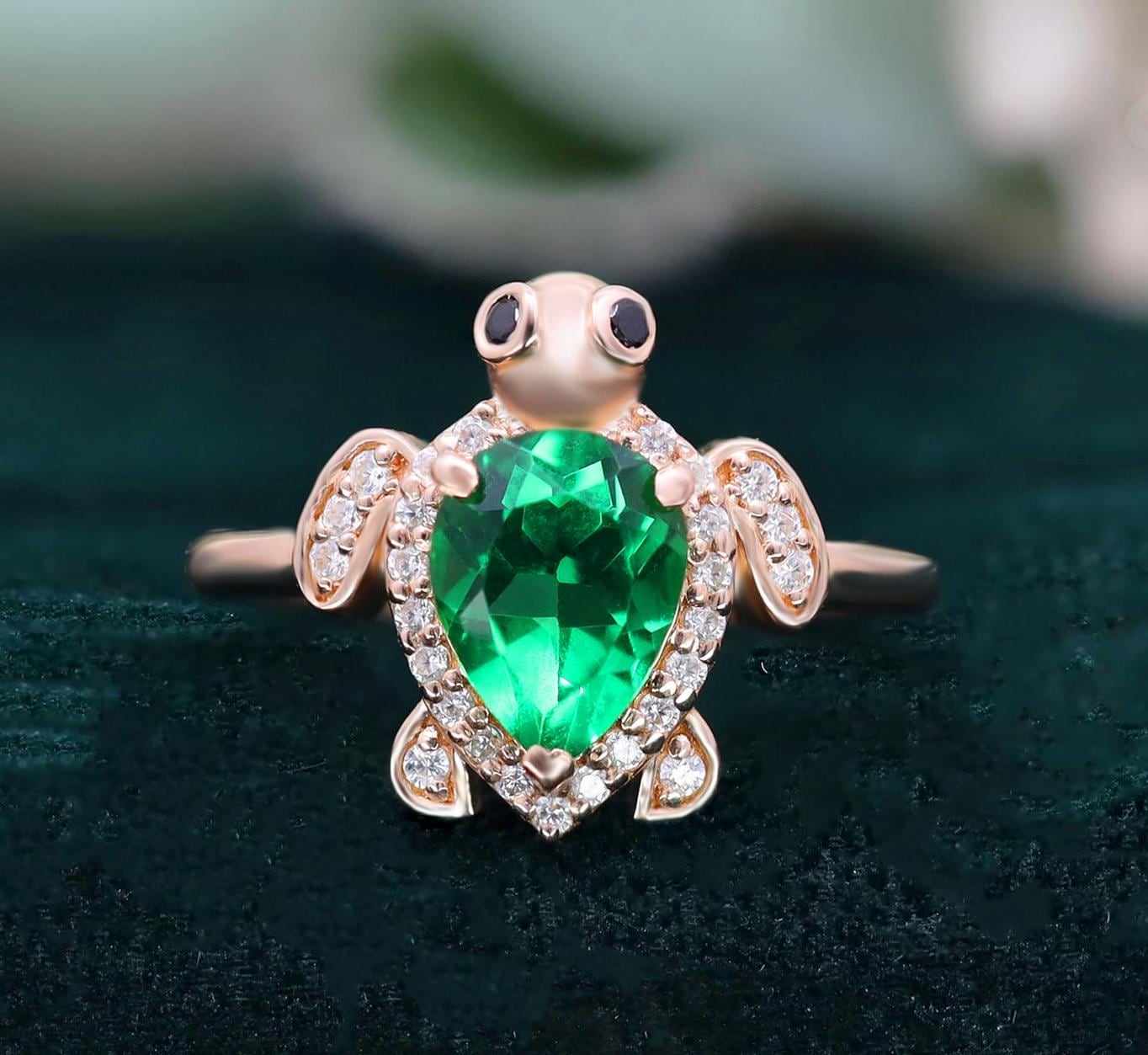 Gold Turtle Ring - Etsy