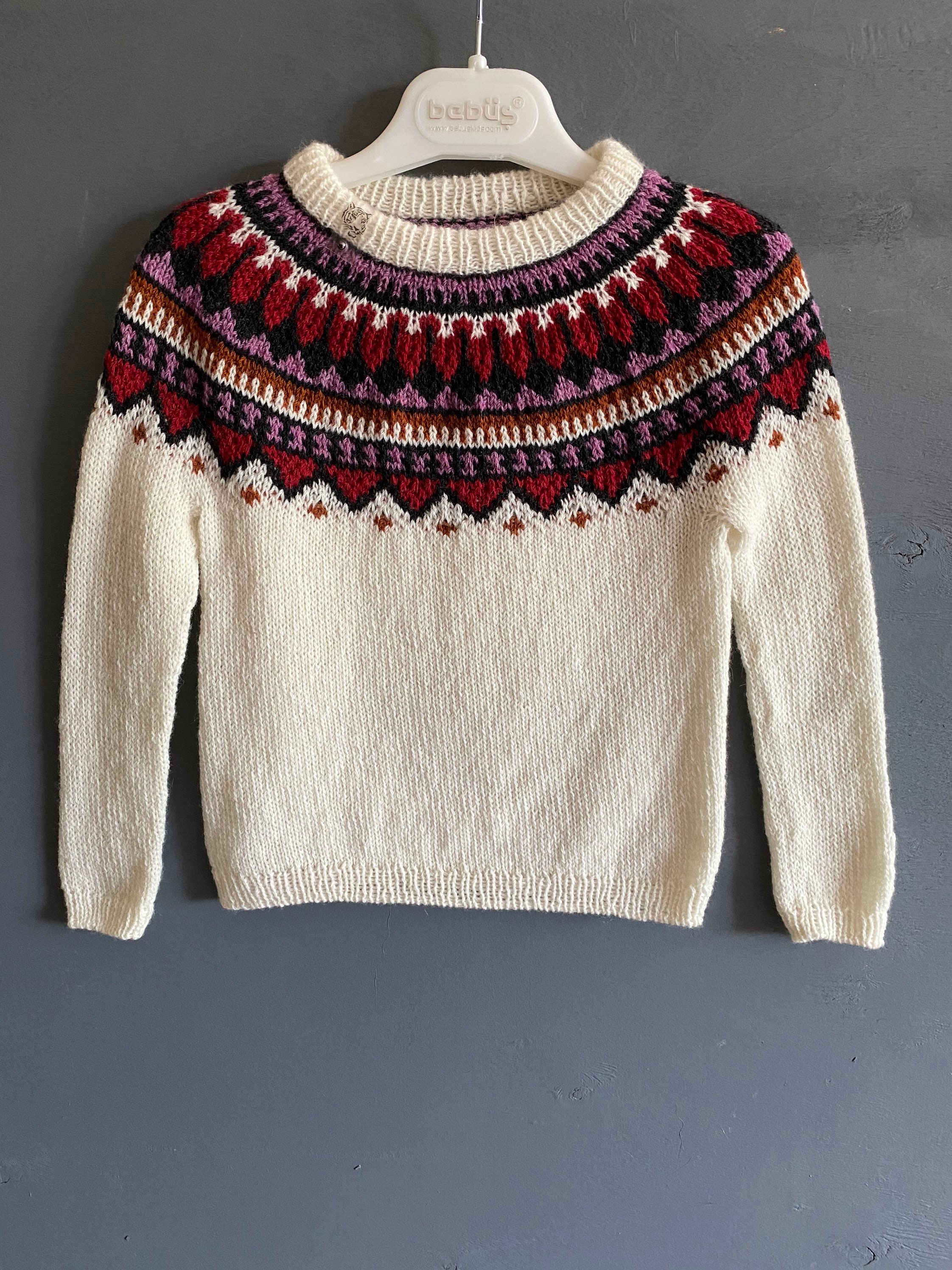 Lopapeysa Pullover für Kinder und Erwachsene isländischer Etsy