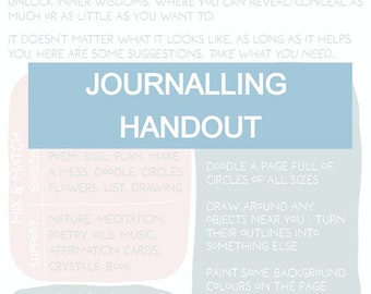 LET IT OUT _ Journalling handout