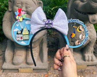 Adventure Buddies (Interchangeable) Mouse Ears, UP ears, wilderness explorers, Disney Ears, Magnetic, 3D Printed Mickey Ears, Minnie Ears,