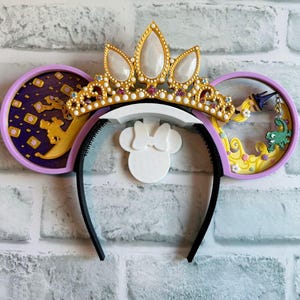 The Lost Princess Interchangeable Ears, rapunzel , tangled Ears, 3D printed, Magnetic, Disney Ears, punzie