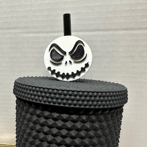 Scream Straw Topper Nightmare Before Christmas Jack and Sally Straw Buddies  Horror Movie Straw Topper Ghost Face 