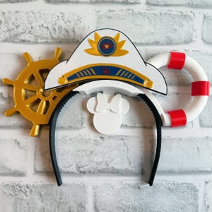 Sail Away Interchangeable Ears, Disney cruise, cruise Ears, 3D printed, Magnetic, Disney Ears, captain