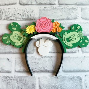 Flower & Garden Interchangeable Ears, topiary Ears, Epcot, 3D printed, Magnetic, Disney Ears