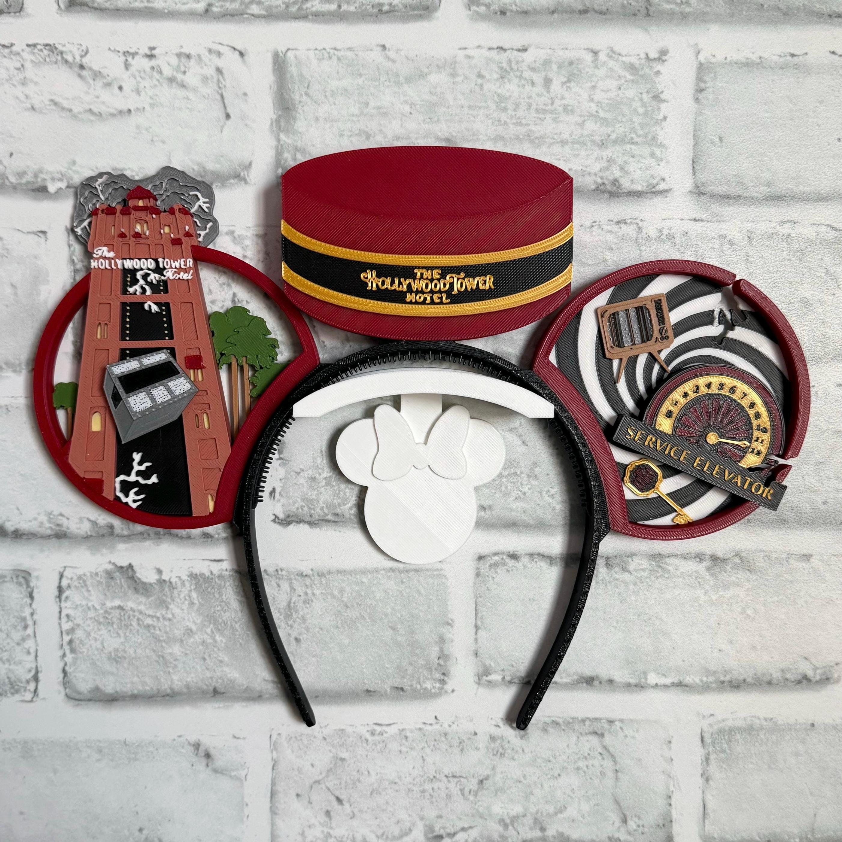 Disney Hollywood Studios Tower of Terror Service Elevator Mickey Ears, BNWT Loungefly Disney Parks Tower of Terror Minnie Ears main image 2