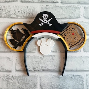 A Pirate’s Life Interchangeable Ears, pirates of the Caribbean , pirate Ears, 3D printed, Magnetic, Disney Ears,