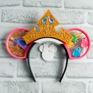 Make it pink, Make it blue Interchangeable Ears, Aurora, Sleeping Beauty Ears, 3D printed, Magnetic, Disney Ears