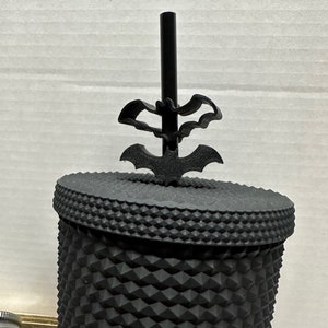 Bat Straw Topper, Halloween, Spooky, Straw Buddy, Tumbler Accessories