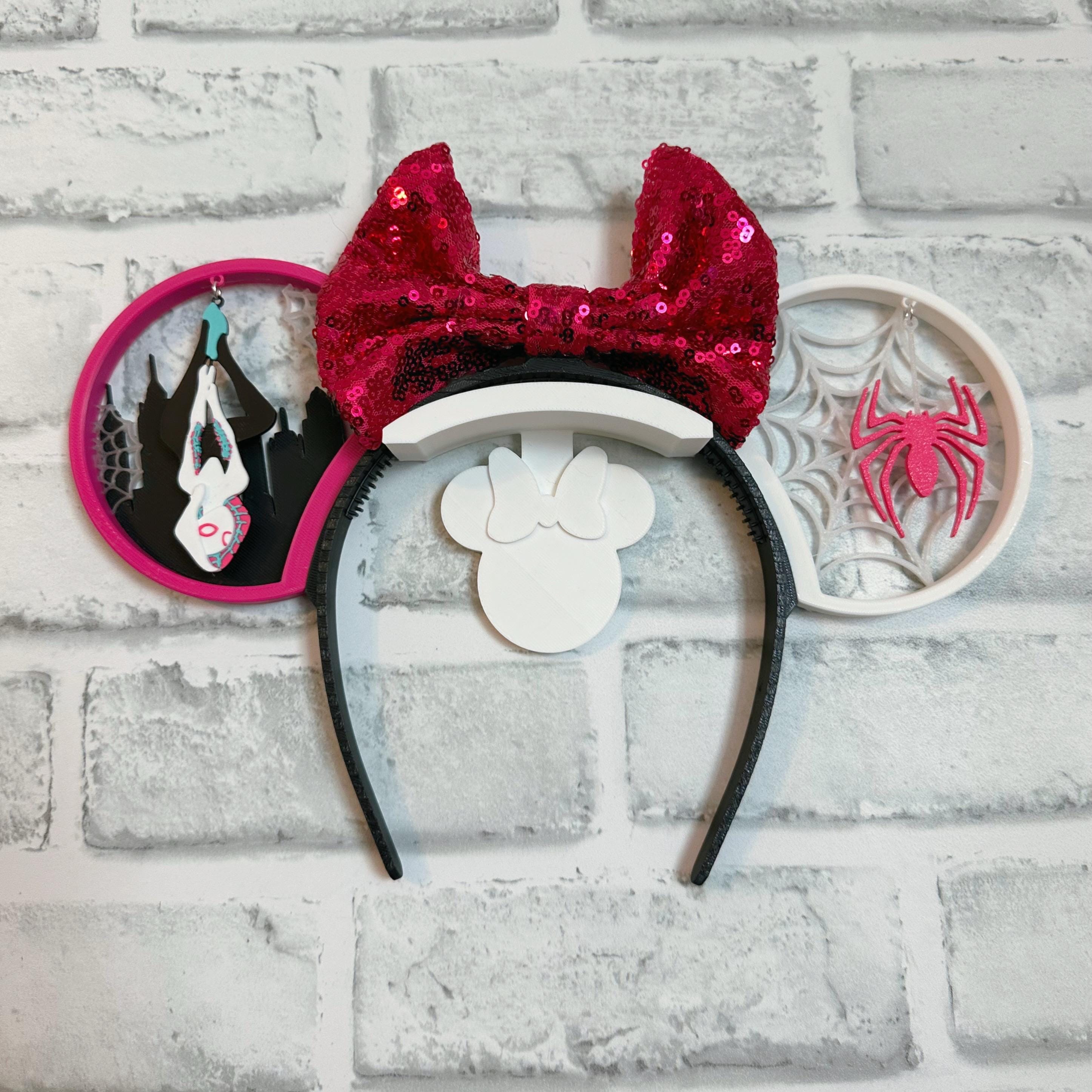 Disney Parks Spider-Man Gwen Minnie Mouse Pink Bow Mickey Ears Headband Disney Parks Marvel Spider-Man Spider-Gwen | Mercari main image 3