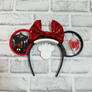 Miles Stimmungs Spinne Glow in the Dark (Wechselbar) Maus Ohren, Spider-Man, Disney Ohren, Magnetisch, 3D Gedruckt, Avengers Kampus