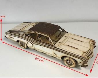 Chevrolet Impala 1967 as 3D large model kit