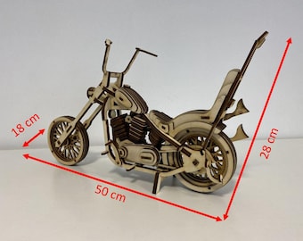 US Chopper - "Easy Rider - Captain America" als 3D Großmodell-Bausatz