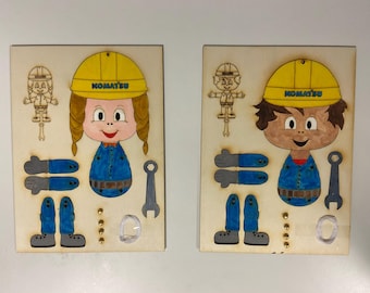 jumping jack - Construction worker / female construction worker