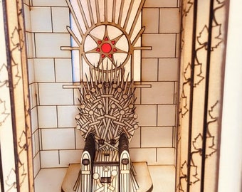 Game of Thrones - Great Hall / Iron Throne - Book Nook
