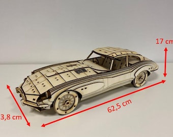 Jag OTS Roadster Cabrio version as 3D large model kit