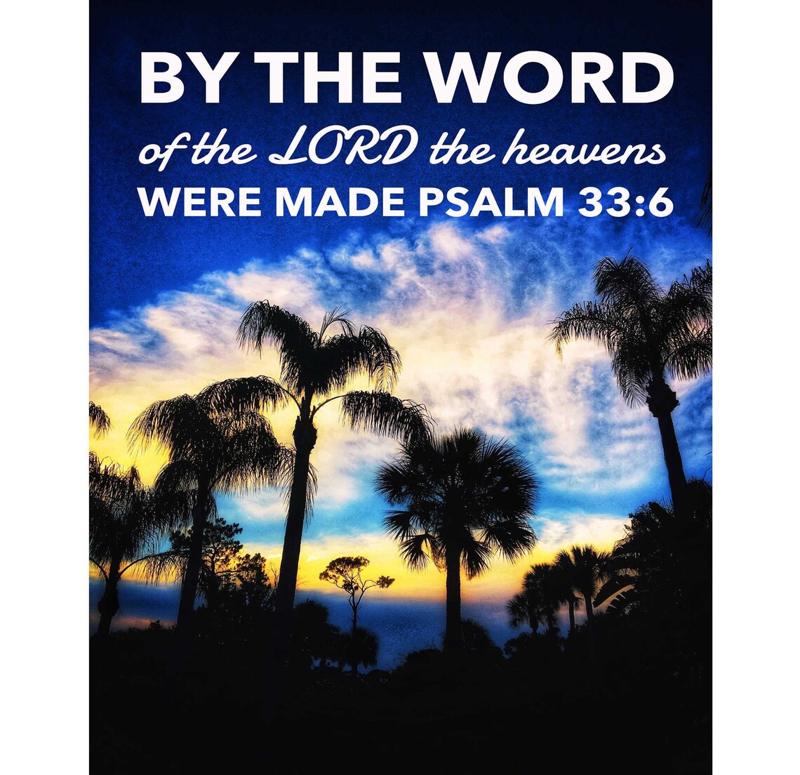 Bible Verse ART Printable Palm Tree Prints Psalm PRINTABLE Etsy