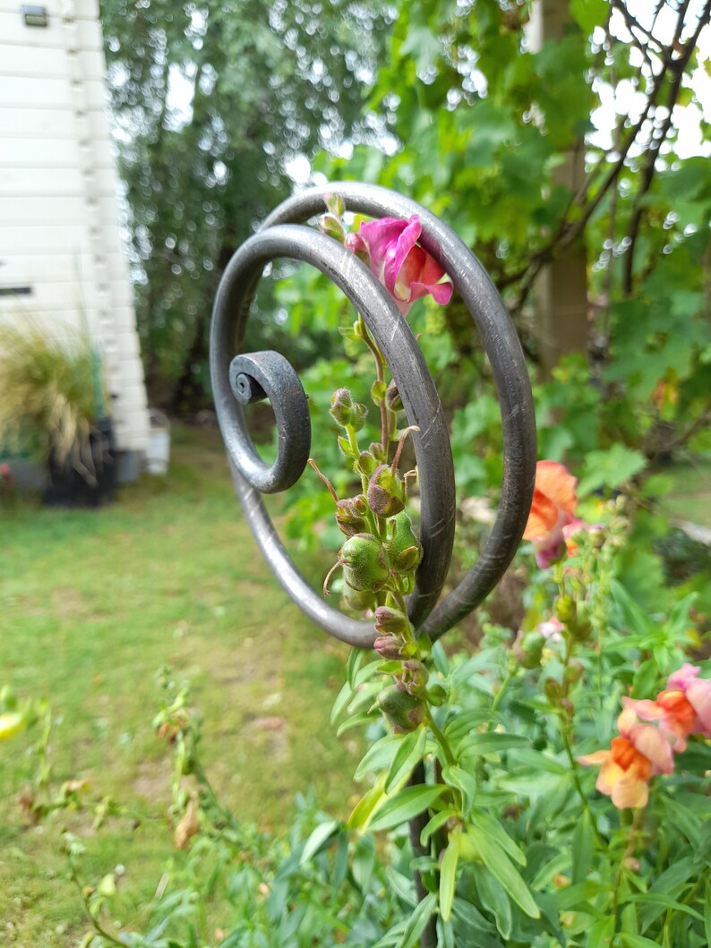 Hand Spiral upright Plant Supports Plant Stake Etsy