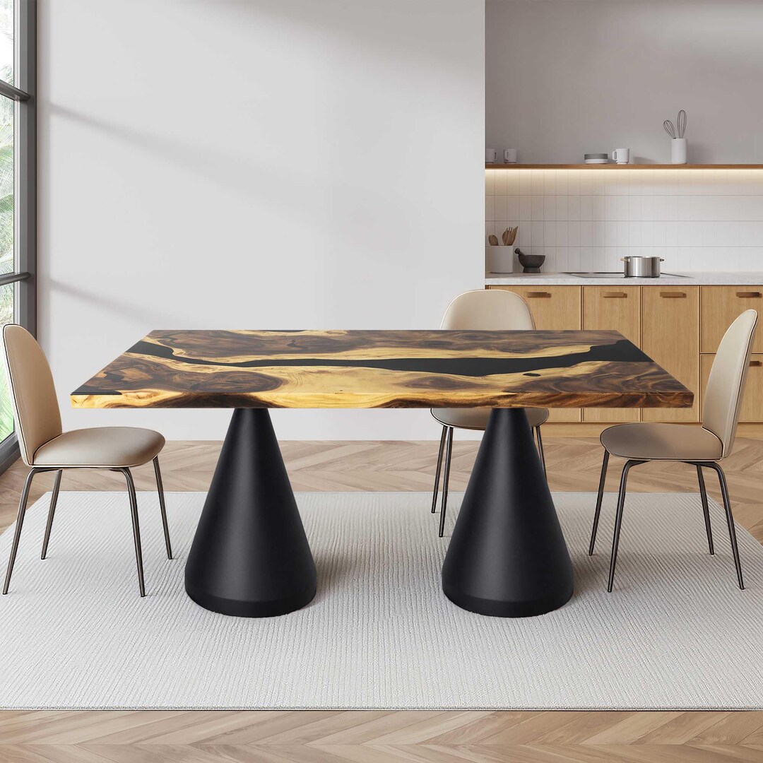 Rectangle Table Picture Rectangle Dining Table - Handcrafted Natural Wood Dining Table, Unique ...