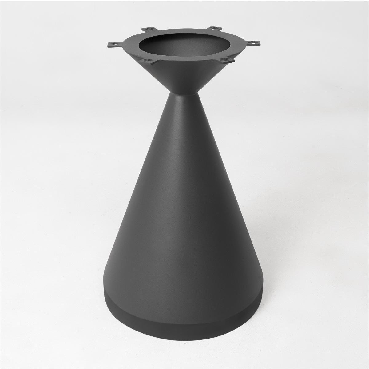 Flux Dining Table Base | Pedestal Base 28H for Modern, Industrial or Rustic and Farmhouse Tables | Silhouette Pedestal Stand | Lumber Grand