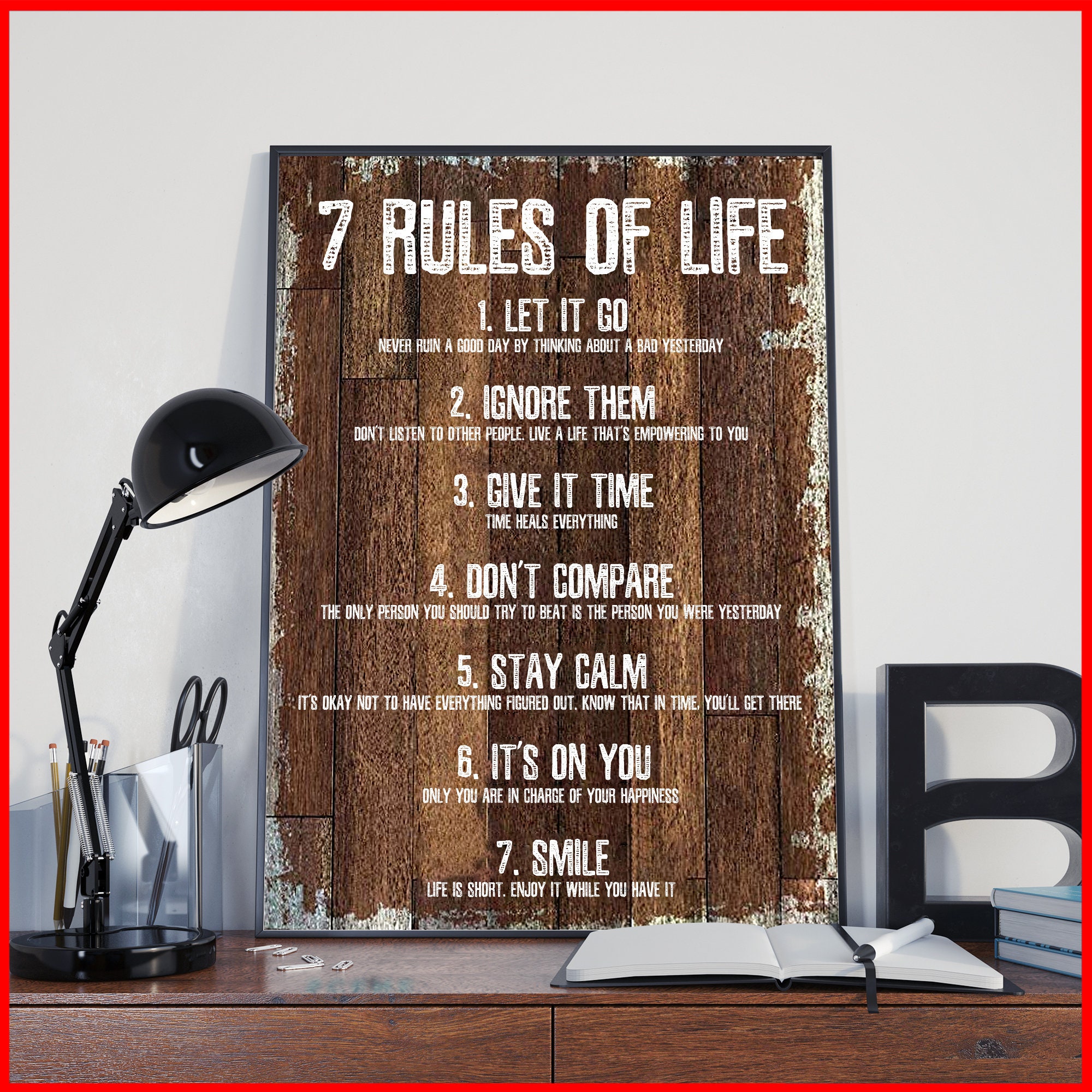 7-rules-of-life-inspirational-motto-canvas-print-wall-art-7-etsy