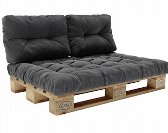 Palettenkissen Set Palettensofa Palettenpolster Sitzkissen Rückenkissen 120x80cm 3er Set