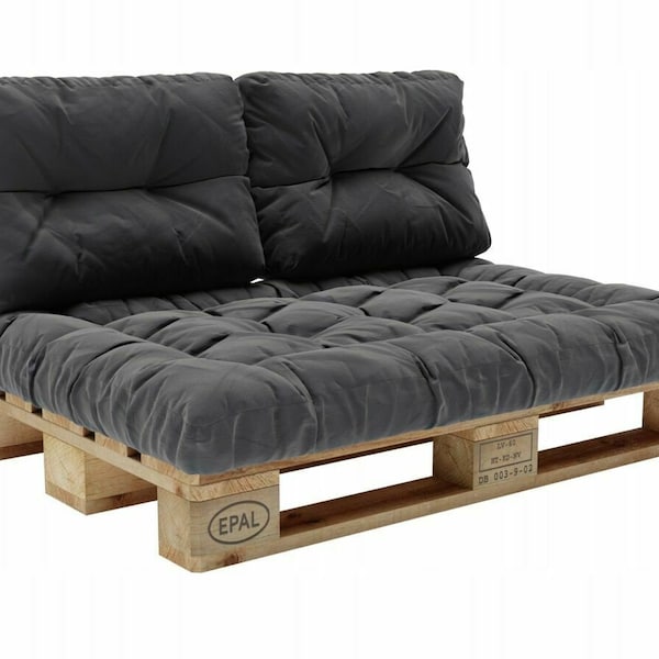 Palettenkissen Set Palettensofa Palettenpolster Sitzkissen Rückenkissen 120x80cm 3er Set