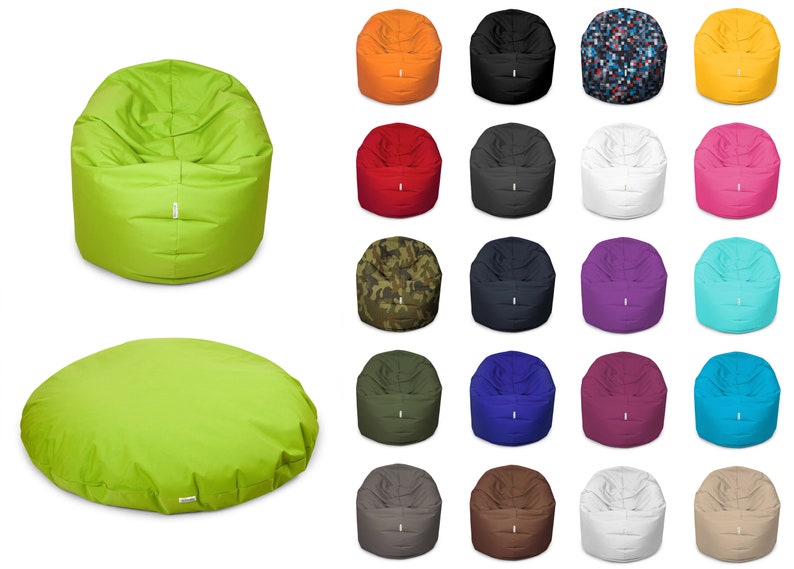 2 Varianten In 1 Sitzsack Sitzkissen Bean Bag Gamer Kissen Sessel Neu Bild 1