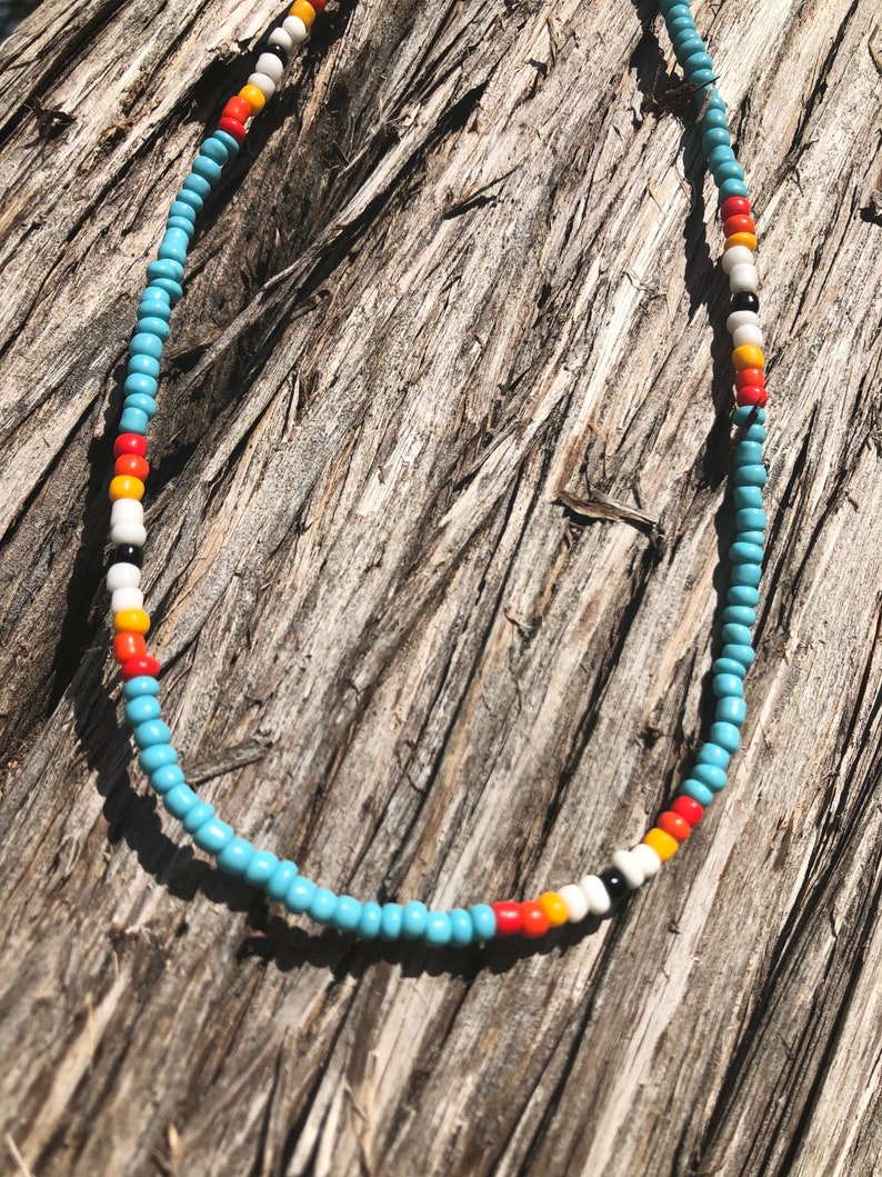 Boho Beaded Choker/Necklace Seed Bead Choker Western Choker | Etsy