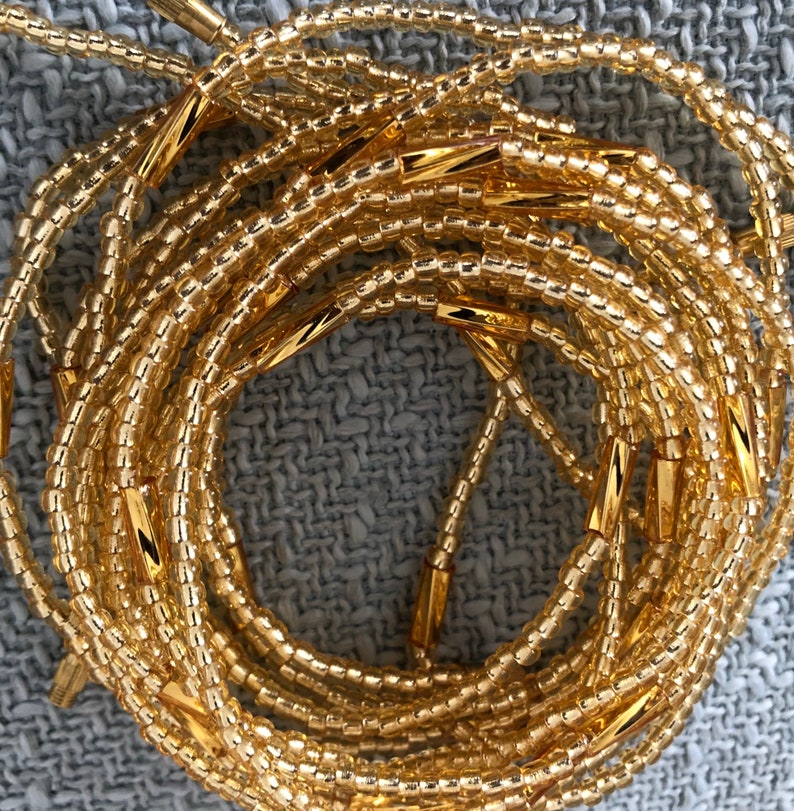 real gold waist beads