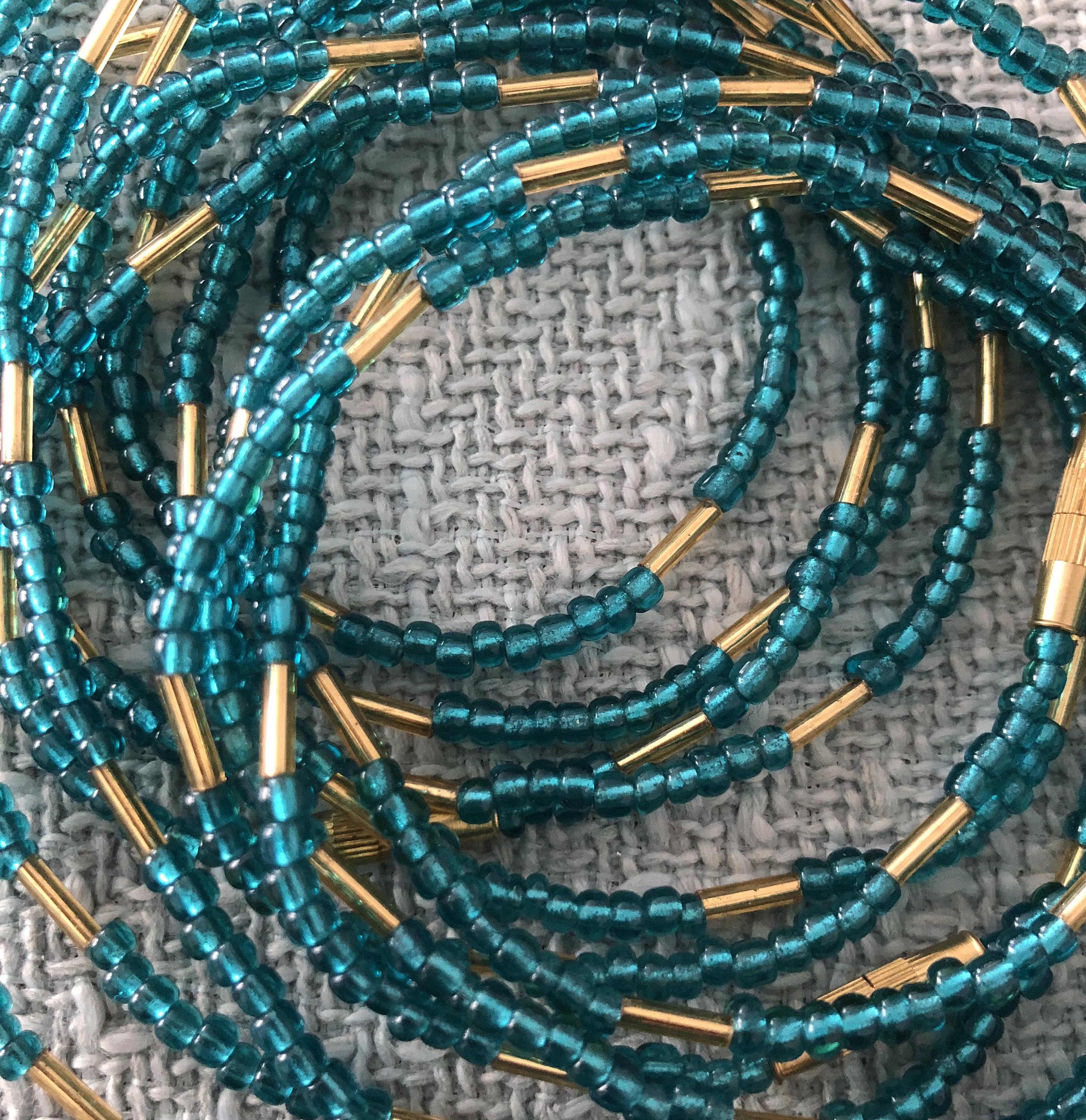 Turquoise African Waist Beads
