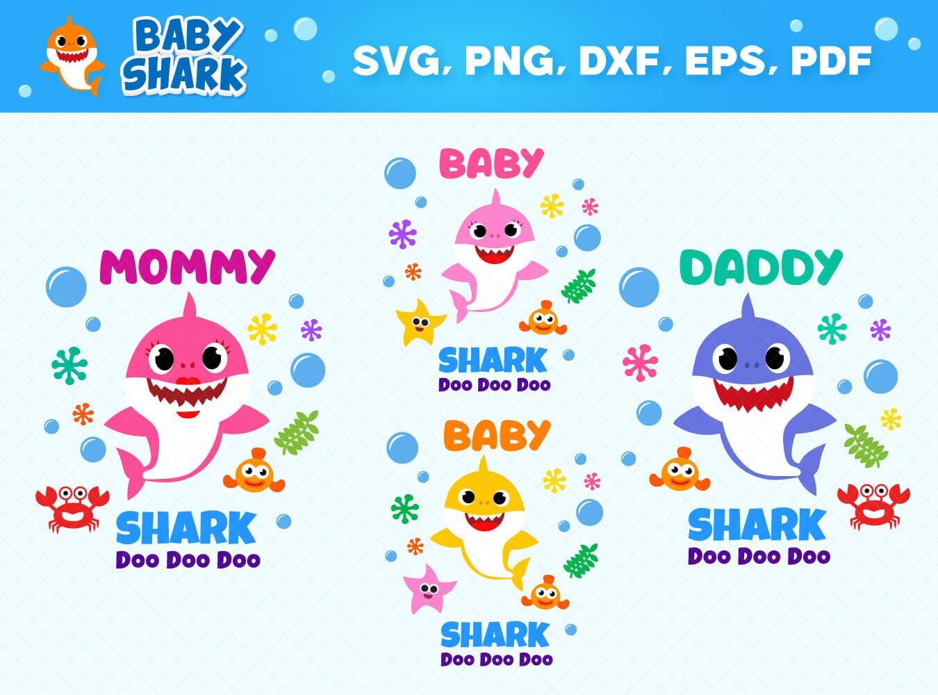 Download 12in1 T-Shirt Design Shark Family SVG Bundle 3.0 | Etsy
