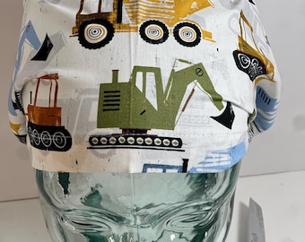 Construction, heavy equipment euro scrub hat