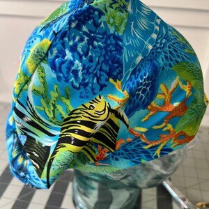 Salt water fish euro style scrub cap
