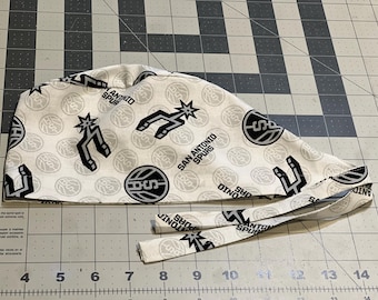 NBA San Antonio Spurs tie back scrub/chemo/biker runners  hat nba playoffs
