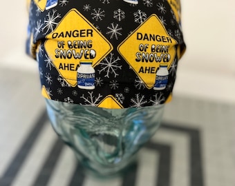 Danger of being snowed. Propofol euro style scrub cap