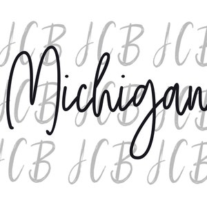 Michigan SVG and PNG digital design download