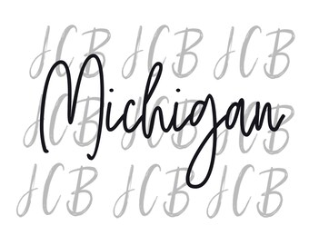 Michigan SVG and PNG digital design download