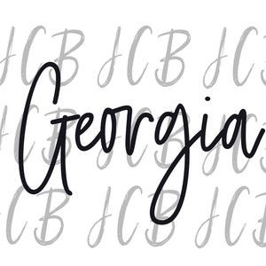 Georgia SVG and PNG simple design digital download