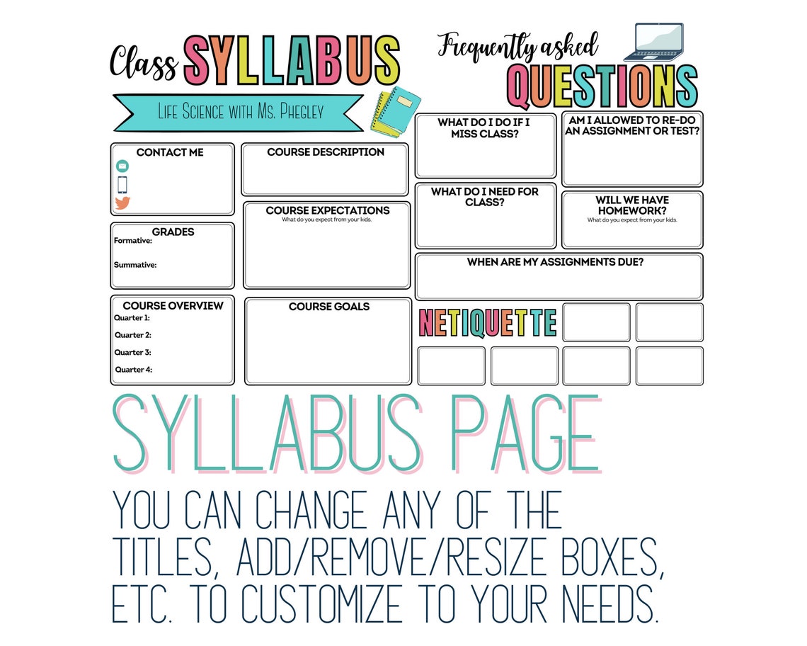 Canva Syllabus Template Canva Syllabus Template
