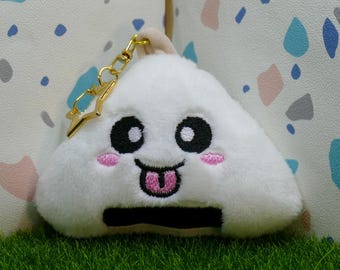 Kawaii Onigiri Plush Keychain
