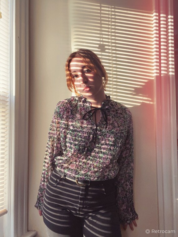 Vtg 70s Stevie Blouse