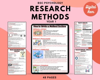 Bsc Psychology Complete year 1 notes: Research Methods