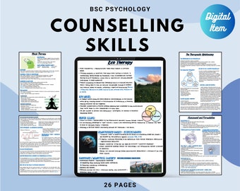 Bsc Psychology Complete year 1 notes: Counselling Skills Toolbox